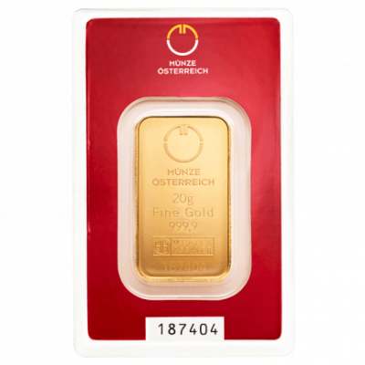 Münze Österreich - 20g - Gold Investment Bar