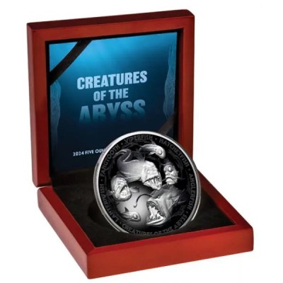 Creaturi din adâncuri - 5 Oz - Monedă de colecție din argint