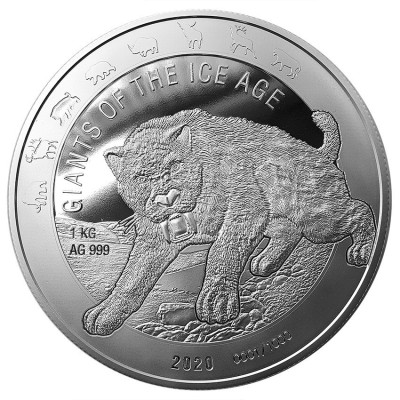 Seria "Uriași din epoca de gheață" - 8 Oz - Monede de colecție din argint