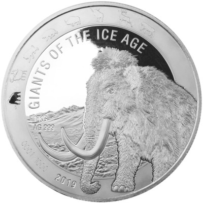 Seria "Uriași din epoca de gheață" - 8 Oz - Monede de colecție din argint