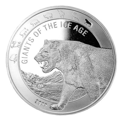 Seria "Uriași din epoca de gheață" - 8 Oz - Monede de colecție din argint