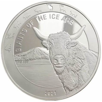 Seria "Uriași din epoca de gheață" - 8 Oz - Monede de colecție din argint