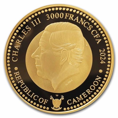 Rase de câini din lume: Ciobănesc australian (2024) 1 Oz - Monedă de aur