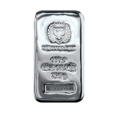 Germania Mint - 250g - lingou de argint pentru investiții