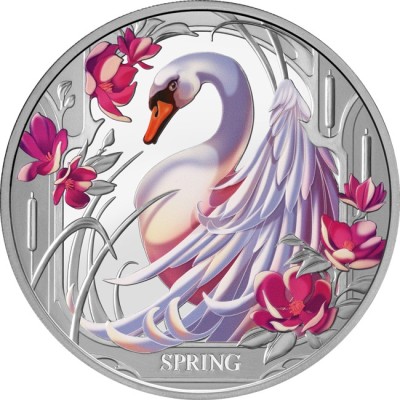 Lebădă - 1 Oz - Monedă de colecție din argint
