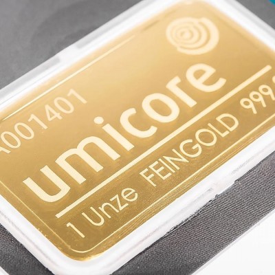 Umicore - 1 Oz - lingou de aur pentru investiții