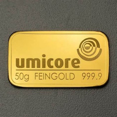 Umicore - 50g - lingou de aur pentru investiții