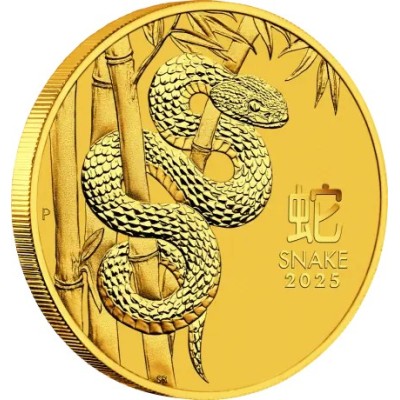 Lunar Snake 2025 - 1/4 Oz - monedă de aur pentru investiții