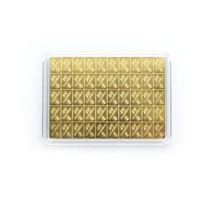 Valcambi 50 x 1g Combi bar - lingou pentru investiții în aur
