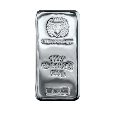Germania Mint - 500g - lingou de argint pentru investiții