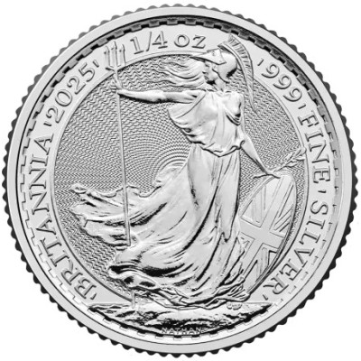 Britannia 2025 - 1/4 Oz - Monedă de argint pentru investiții