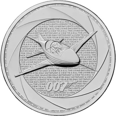 Șase decenii de 007 (80´s) - James Bond - 1 Oz - Monedă de argint pentru investiții