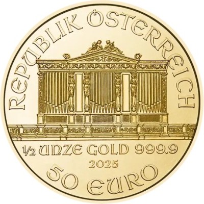 Wiener Philharmoniker (2025) - 1/2 Oz - monedă de aur pentru investiții