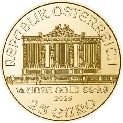Wiener Philharmoniker (2025) - 1/4 Oz - monedă de investiții din aur