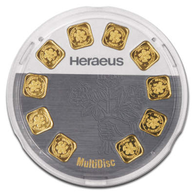 Argor-Heraeus Goldseed 10 x 1 g - lingou pentru investiții în aur