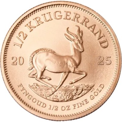 Krugerrand (2025) - 1/2 Oz - monedă de aur pentru investiții