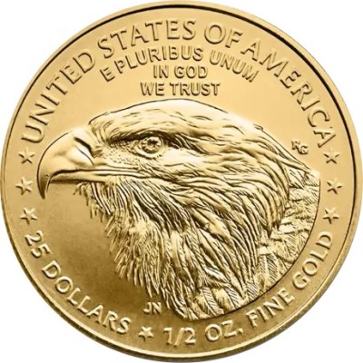 American Eagle (2025) - 1/2 Oz - Monedă de aur pentru investiții