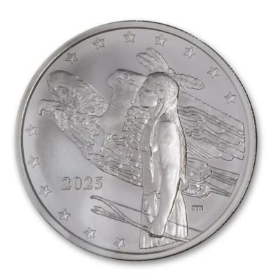 Mesa Grande Native American Bison Dollar (2025) - 1 Oz - Monedă de colecție din argint