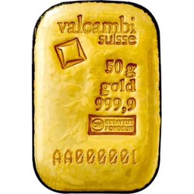 Valcambi 50 g - Lingou de aur pentru investiții