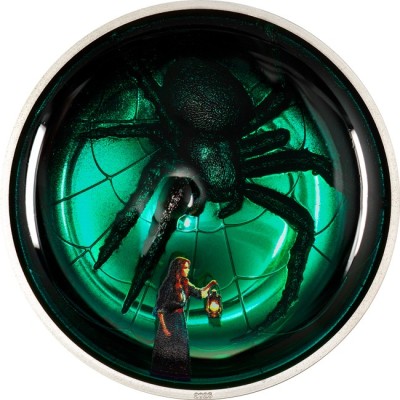 Arachnophobia - 2 Oz Monedă de colecție proof  din argint