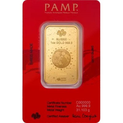 Pamp, Lunar Legend White Snake - 1 Oz - lingou de aur pentru investiții