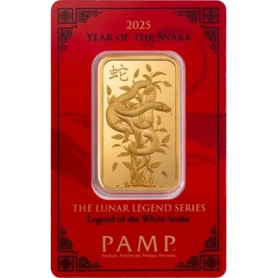 Pamp, Lunar Legend White Snake - 1 Oz - lingou de aur pentru investiții