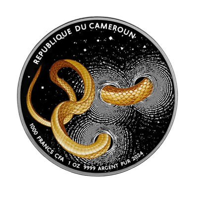 Șarpele Herpeton - PROOF Monedă de colecție din argint de 1 oz