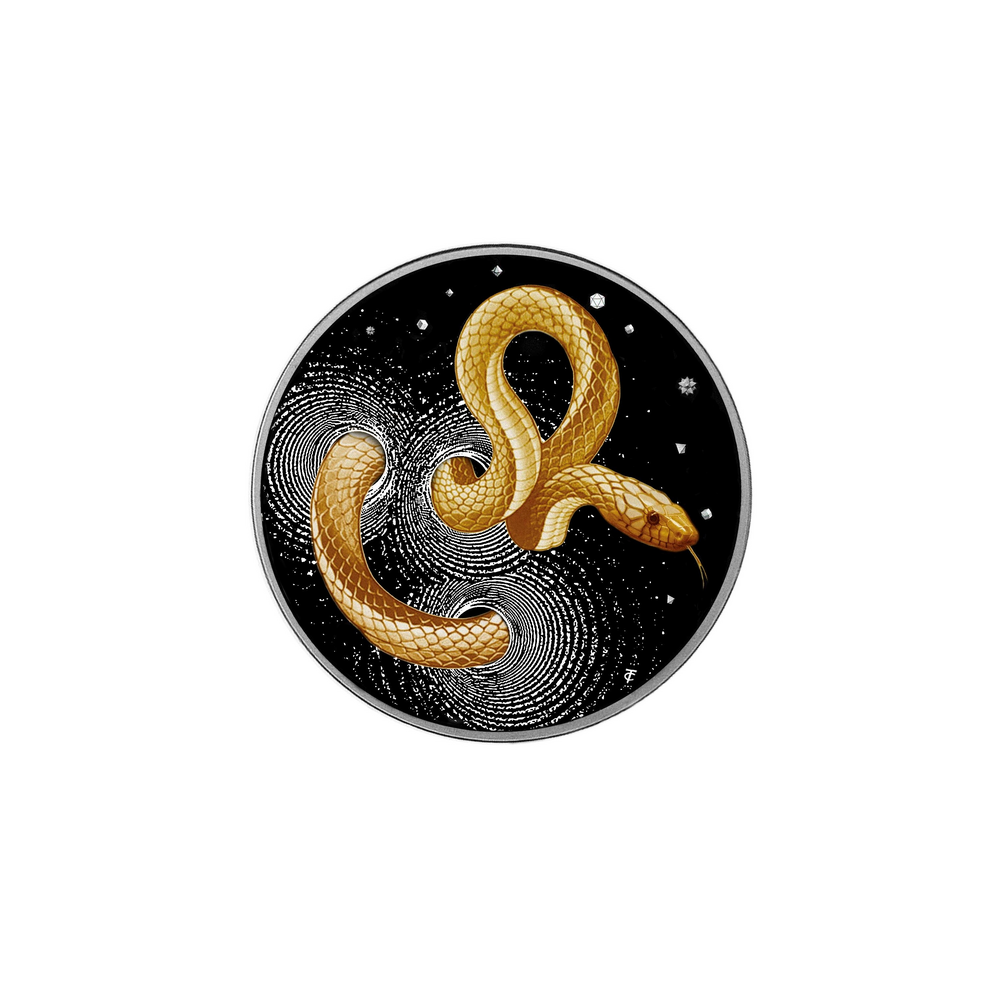 Șarpele Herpeton - PROOF Monedă de colecție din argint de 1 oz
