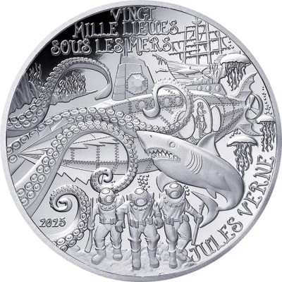 Jules Verne - 88,8g - set of silver proof collector coins