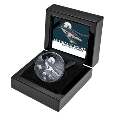 Delfinul Bottlenose - 1 Oz - Monedă de colecție din argint