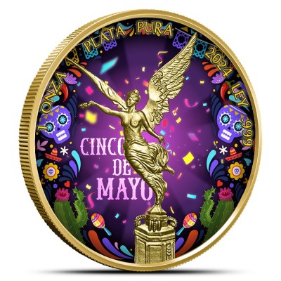 Mexic - Libertad 2024, Cinco de Mayo - Monedă de colecție din argint