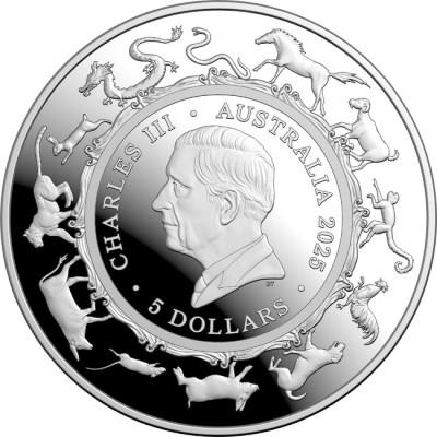 Anul Șarpelui - 1 Oz - Monedă de colecție din argint