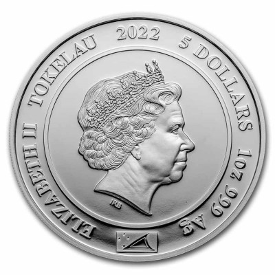 Regina Elisabeta a II-a. - Jubileu de platină - 1 oz - Monedă de colecție din argint