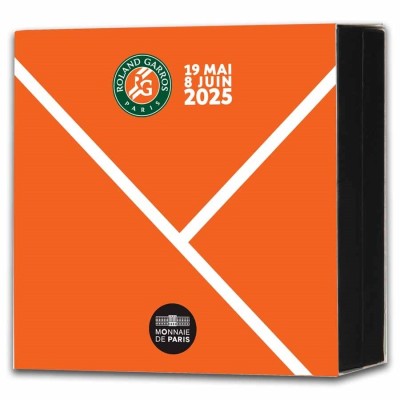 100 de ani de Roland Garros - 22g - Monedă de colecție din argint