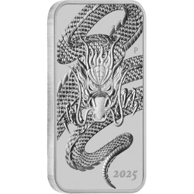 Dragon dreptunghiular (2025) - 1 oz - Monedă de argint pentru investiții