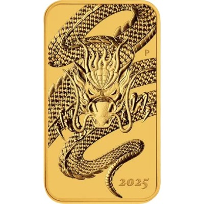Dragon dreptunghiular (2025) - 1 Oz - Monedă de aur