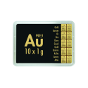 Aur Combibarren Valcambi 10x1 g - lingouri de aur pentru investiții
