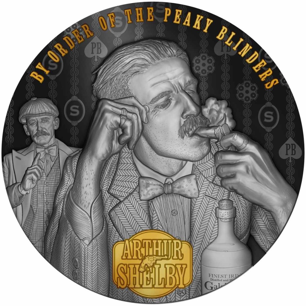 Peaky Blinders - Arthur Shelby - 2 Oz - Monedă de colecție din argint