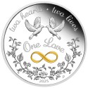 "One Love" 2025 - 1 Oz - Monedă cadou din argint