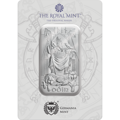 Norse Gods - Odin - 1 Oz - lingou de argint