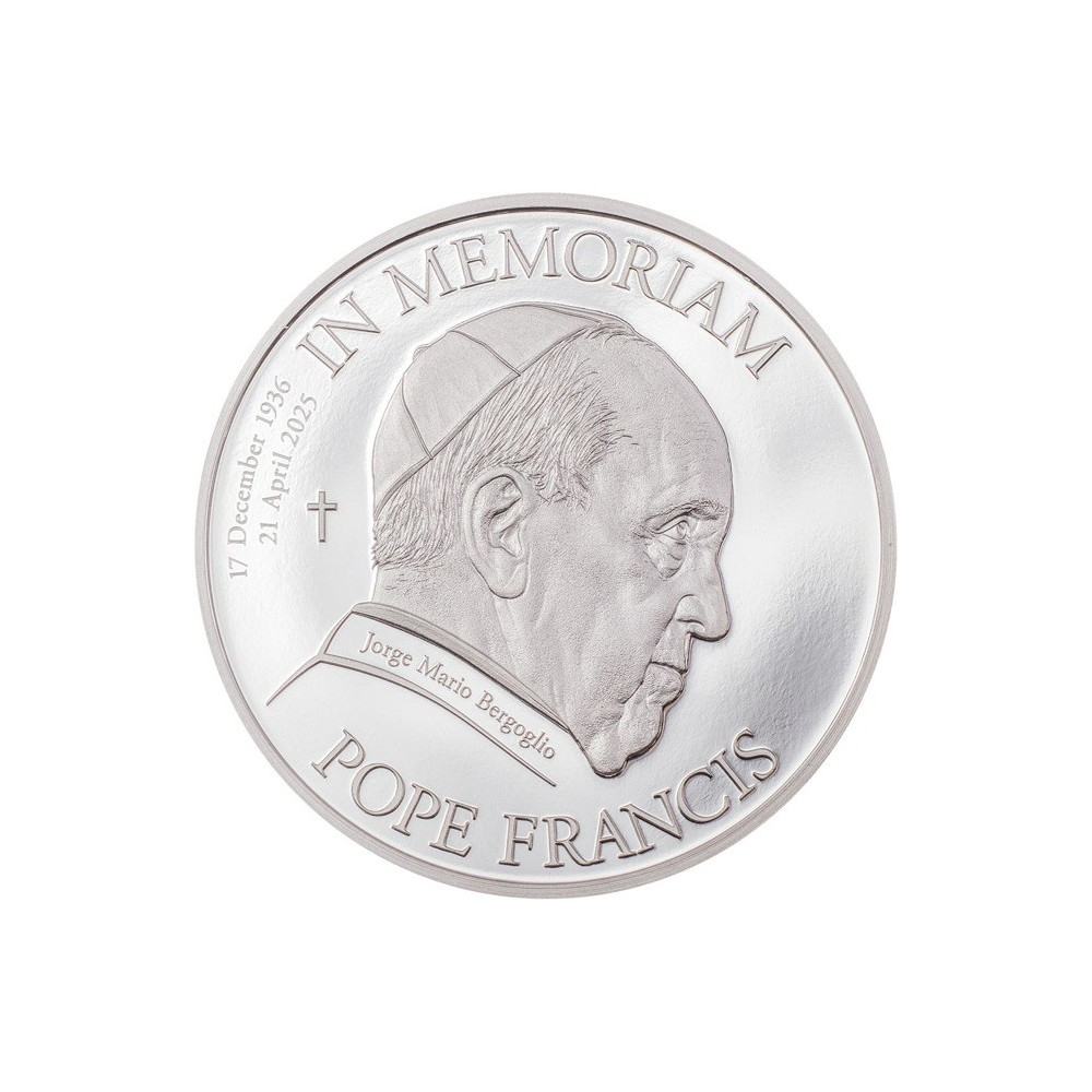 Papa Francisc - Monedă de colecție din argint 1 Oz