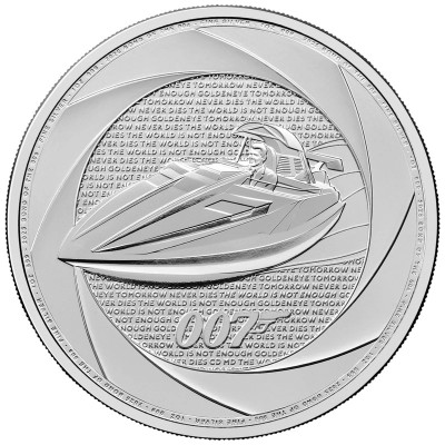Six Decades of 007 (90´s) - James Bond - 1 Oz - monedă de argint pentru investiții
