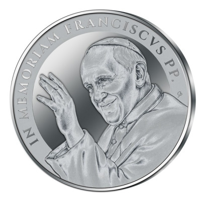 In memoriam - Papa Francisc - 1 Oz - monedă de colecție din argint