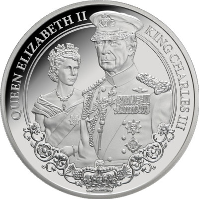 Regele Carol al III-lea și Regina Elisabeta a II-a - 1 oz - Monedă de colecție Proof din argint (livrare 20.7.2025)
