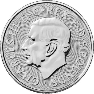 Tudor Beasts Greyhound of Richmond - 2 Oz - Monedă de argint pentru investiții