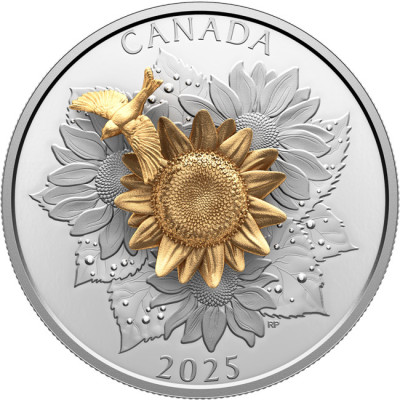 Stitch and Flower (2025) - 5 Oz - Monedă de colecție din argint