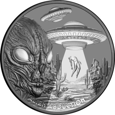Alien Abduction (2025) - 1 Oz - Monedă de colecție din argint