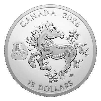 Lunar Horse (2026) - Monedă de colecție din argint de 1 oz