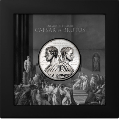 Brutus vs. Caesar (2025) - 2 Oz - Silver Proof Collector Coin (livrare 5.10.2025)