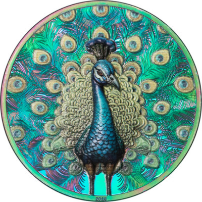 Păun (2025) - 1 Oz - monedă de colecție din argint proof  (livrare 05.10.2025)